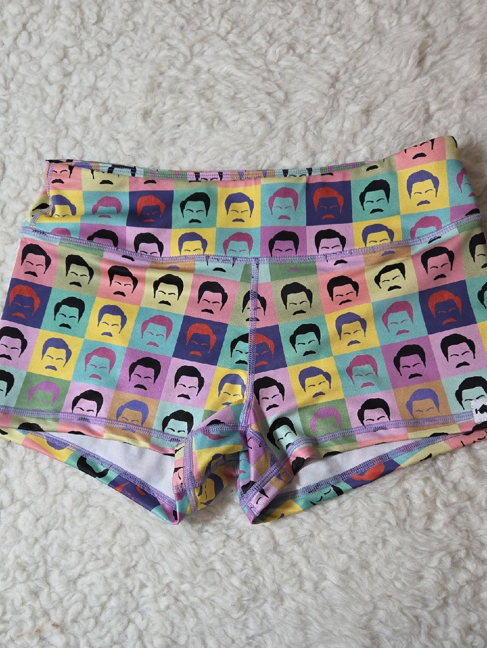 Wodbottom Multicolor Pop Art  Shorts - Women Sz L